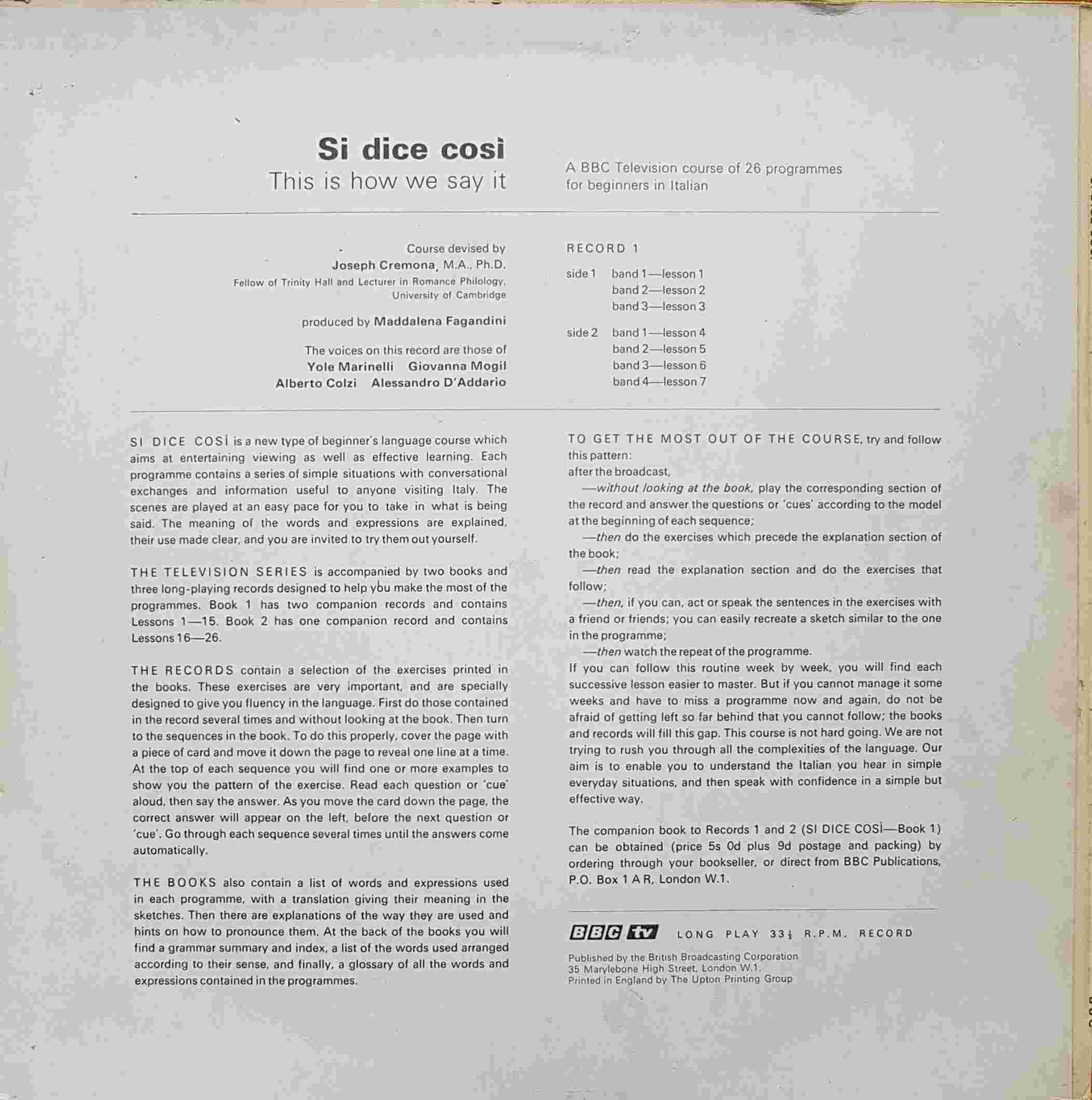 Back cover of OP 127/128